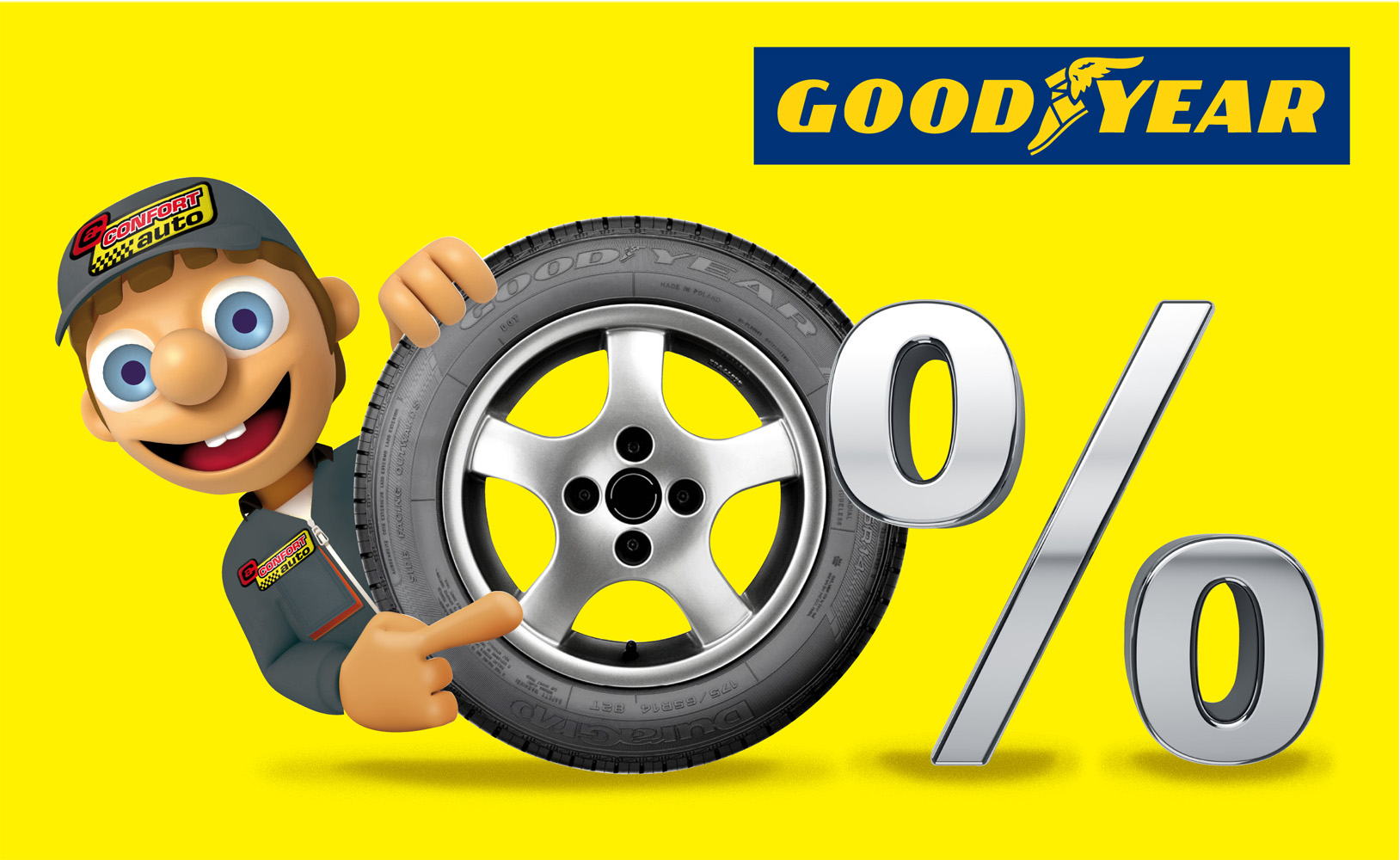 En Confortauto financia tus Goodyear en 6 meses sin intereses