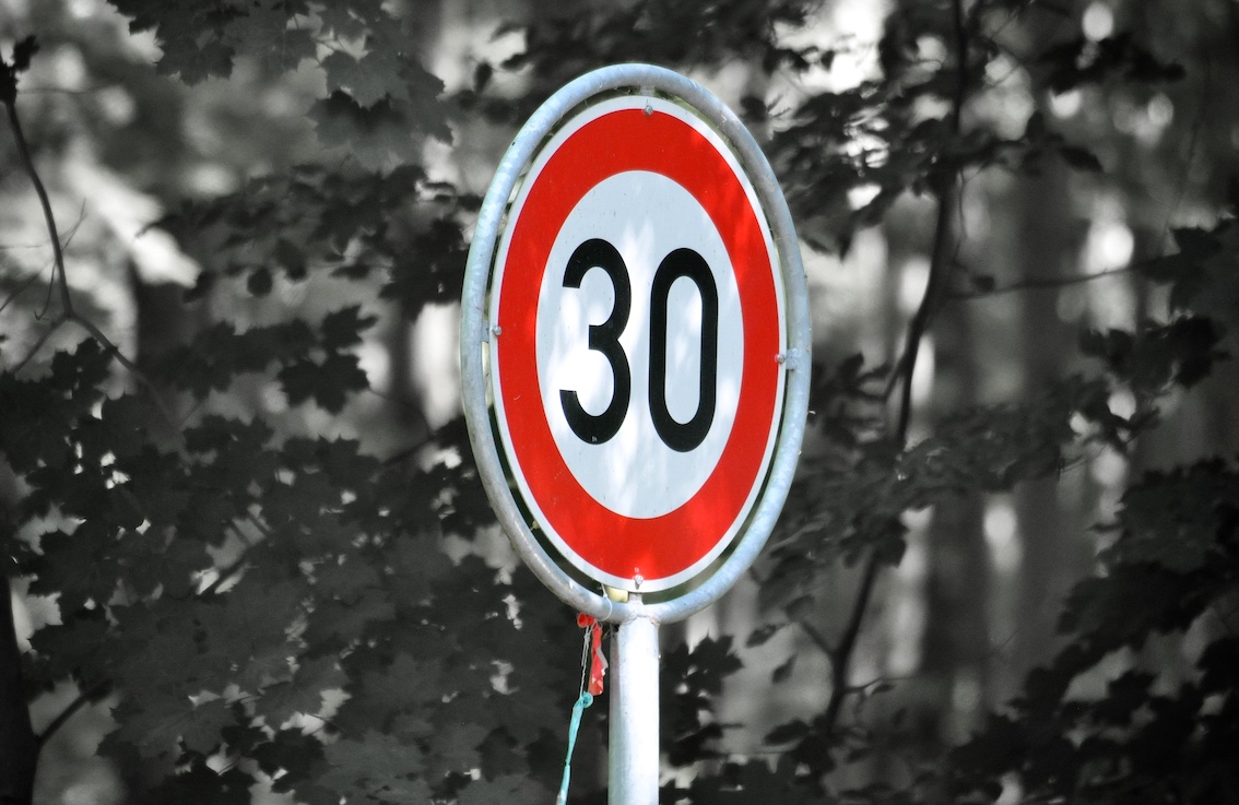 Nuevos límites de velocidad en ciudad