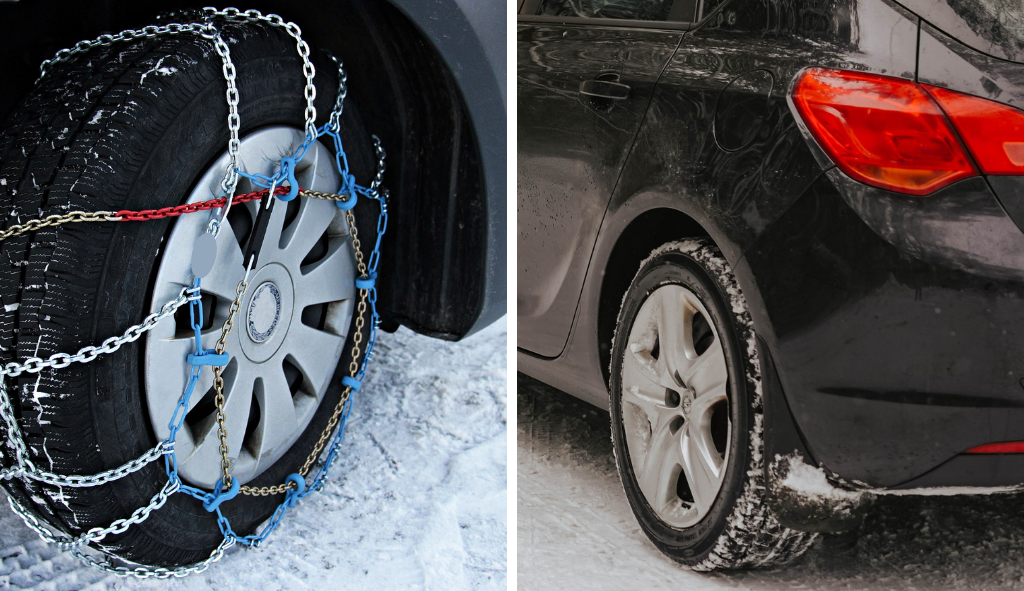 Cadenas para el coche o neumáticos de invierno: todo lo que hay que saber  para conducir con seguridad sobre nieve o hielo