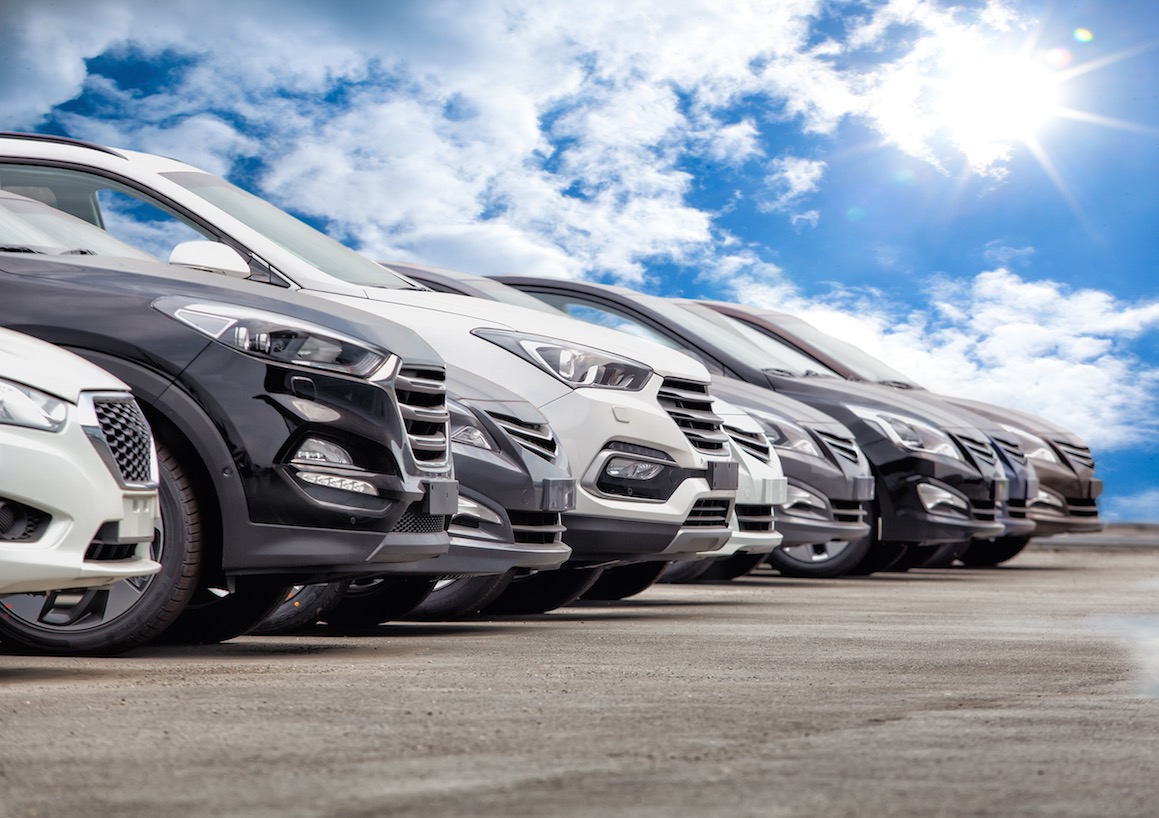 Coches en fila