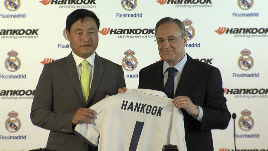 Hankook Tire y el Real Madrid hacen oficial su contrato de colaboración global en el estadio Santiago Bernabéu