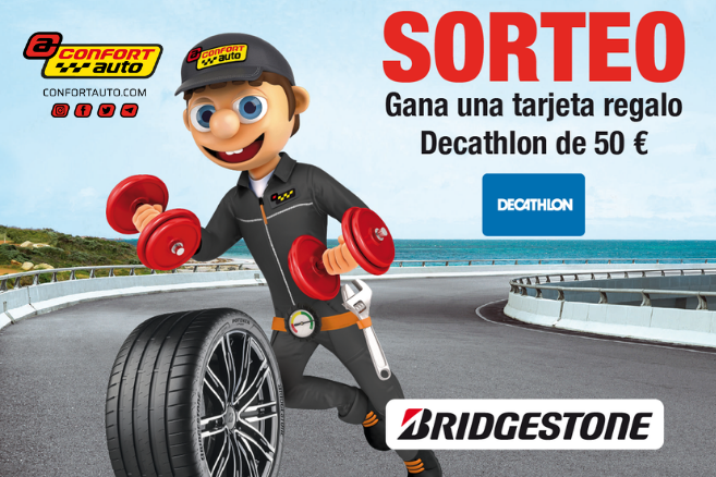 Confortauto sortea una Tarjeta Regalo Decathlon de 50 euros