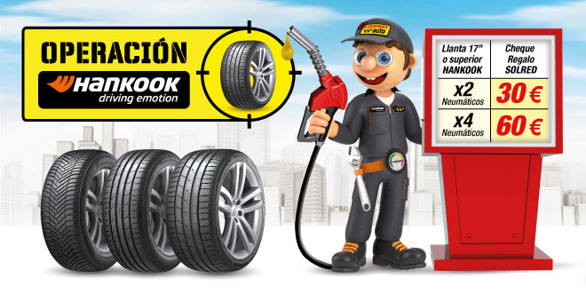 Operación Hankook en Confortauto y llévate hasta 60€ en combustible