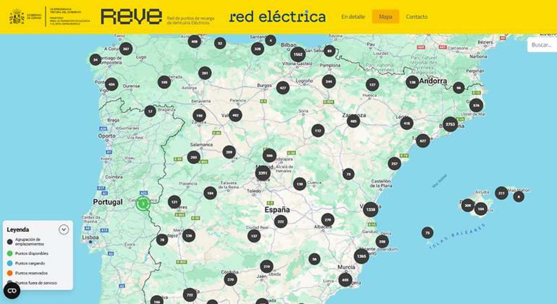 Mapa de cargadores para coche eléctrico: cómo planificar una ruta sin quedarte tirado